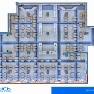 Схема зала 'Скандинавия' в санатории 'Русь' в г. Ессентуки - фотография