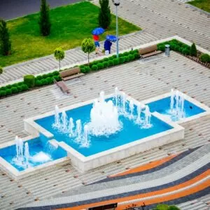 Фонтаны в санатории 'Русь' в г. Ессентуки - фотография